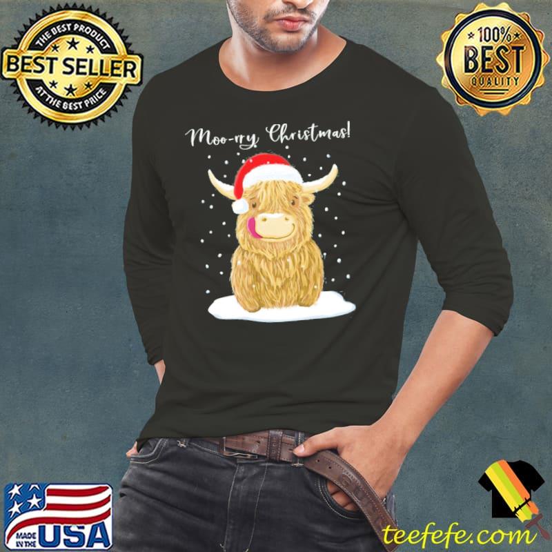 Scottish Highland Cow Moo Rry Christmas Wee Hamish Shirt