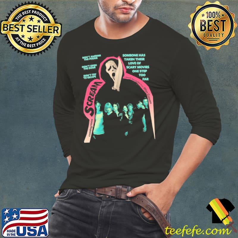 Scream Vintage Movie Shirt Long Sleeve Tee Scream Vintage Movie Shirt Long Sleeve Tee