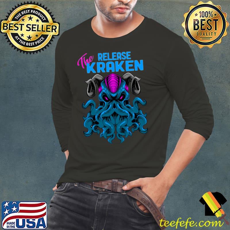 Sea Monster Release The Giant Kraken Vintage s Long Sleeve Tee Sea Monster Release The Giant Kraken Vintage s Long Sleeve Tee