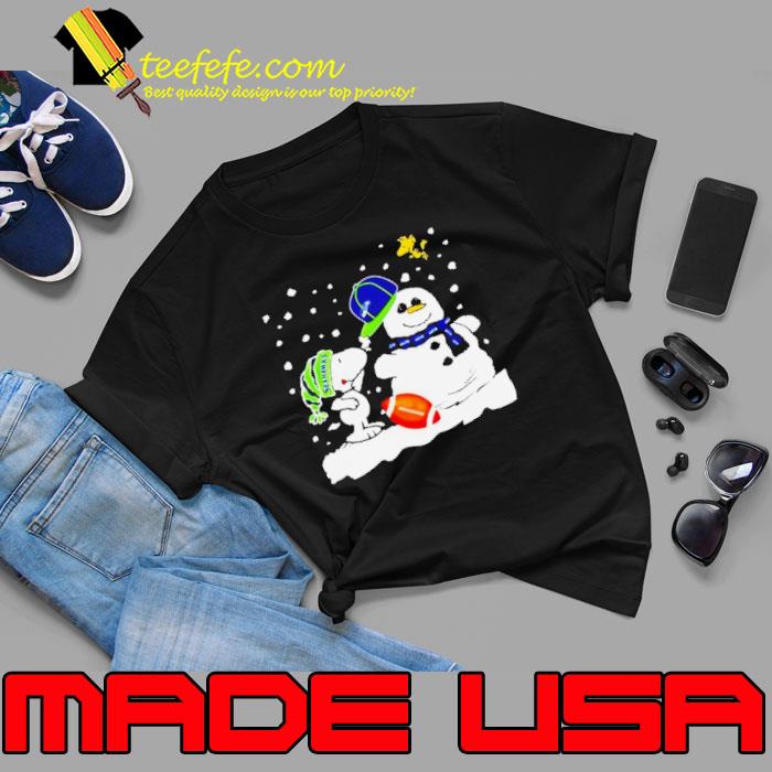 Seattle Seahawks Snoopy Wearing Hat For Snowman Christmas Shirt Unisex Seattle Seahawks Snoopy Wearing Hat For Snowman Christmas Shirt Unisex