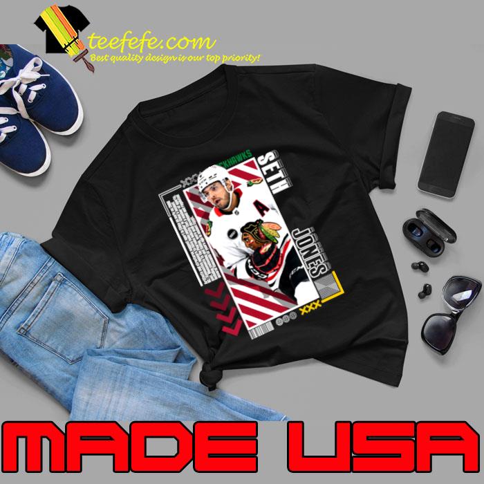 Seth Jones American professional ice hockey defenseman and alternate Chicago Blackhawks T-Shirt Unisex Seth Jones American professional ice hockey defenseman and alternate Chicago Blackhawks T-Shirt Unisex