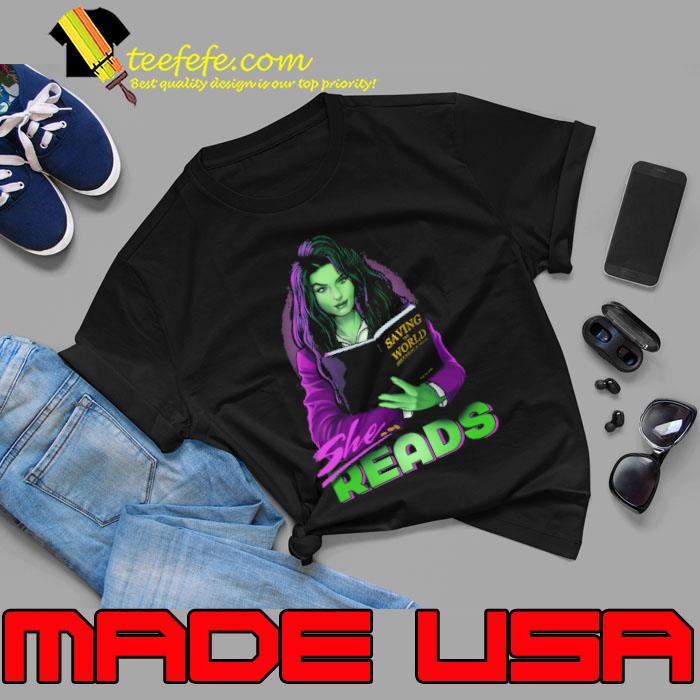 She Reads Saving World Shirt Unisex She Reads Saving World Shirt Unisex