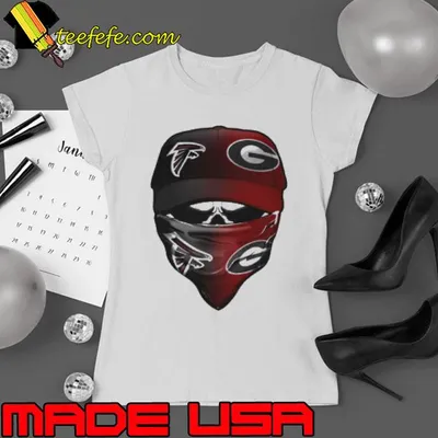 Skull Mask Atlanta Falcons And Green Bay Packers Shirt