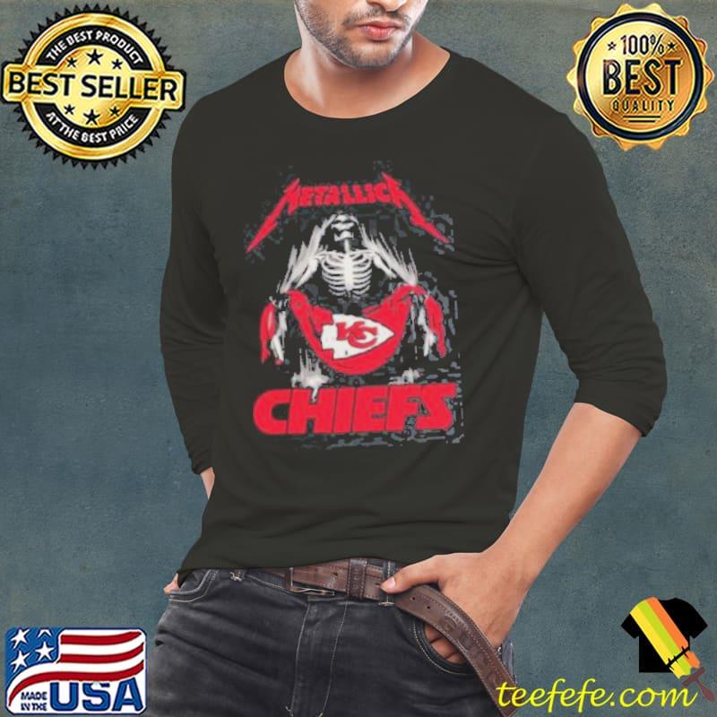 Skull Metallica Kansas City Chiefs 2023 Shirt Long Sleeve Tee Skull Metallica Kansas City Chiefs 2023 Shirt Long Sleeve Tee