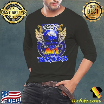 Skull Wings Kis Baltimore Ravens Shirt