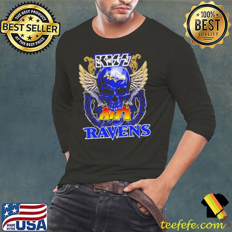 Skull Wings Kis Baltimore Ravens Shirt Skull Wings Kis Baltimore Ravens Shirt