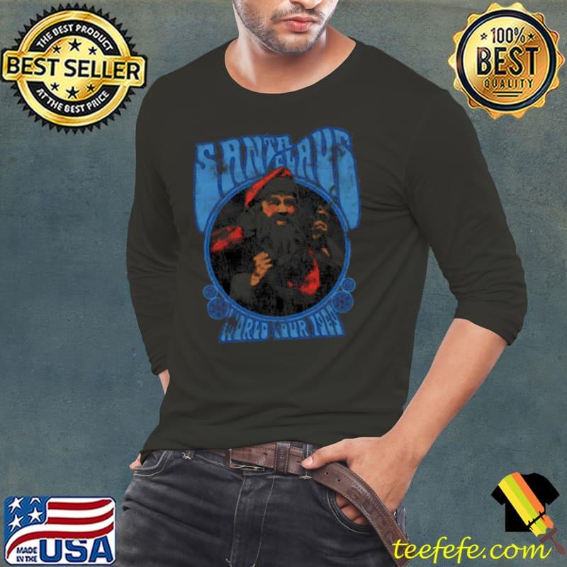Smoking Santa Claus World Tour 1969 Vintage Woodstock Christmas Concert s Long Sleeve Tee Smoking Santa Claus World Tour 1969 Vintage Woodstock Christmas Concert s Long Sleeve Tee