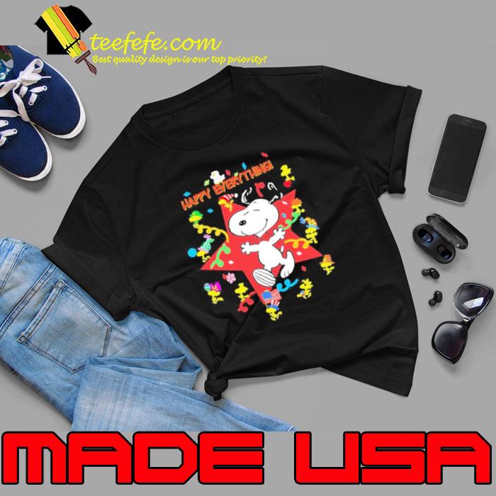 Snoopy And Woodstock Hat Santa Happy Mery Everything Shirt Unisex Snoopy And Woodstock Hat Santa Happy Mery Everything Shirt Unisex