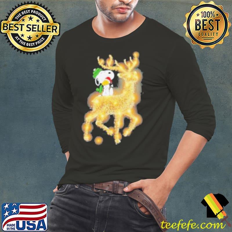 Snoopy and Woodstock santa reindeer riding merry christmas s Long Sleeve Tee Snoopy and Woodstock santa reindeer riding merry christmas s Long Sleeve Tee