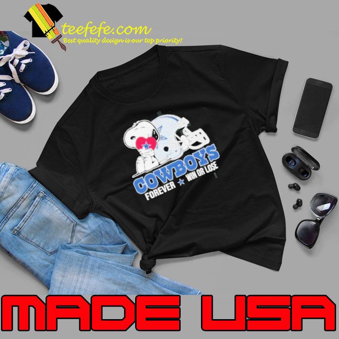 Snoopy Dallas Cowboys Forever Win or lose Shirt Unisex Snoopy Dallas Cowboys Forever Win or lose Shirt Unisex