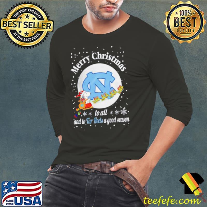 Snoopy Merry Christmas To All And To North Carolina Tar Heels A Good Season Shirt Long Sleeve Tee Snoopy Merry Christmas To All And To North Carolina Tar Heels A Good Season Shirt Long Sleeve Tee