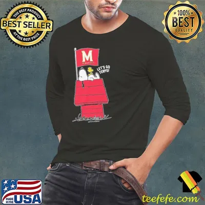 Snoopy Peanuts Maryland Home Game Let’s Go Terps shirt