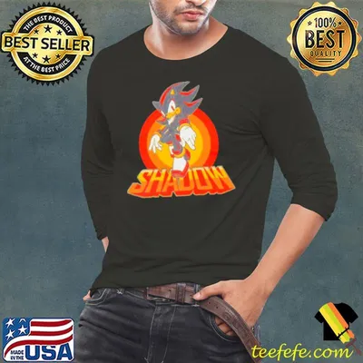 Sonic The Hedgehog Black Boys Shadow shirt