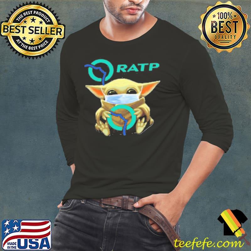 Star Wars Baby Yoda Mask Hug Ratp Shirt Long Sleeve Tee Star Wars Baby Yoda Mask Hug Ratp Shirt Long Sleeve Tee