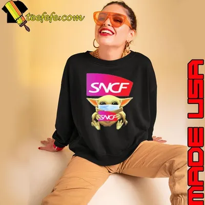 Star Wars Baby Yoda Mask Hug Sncf Shirt