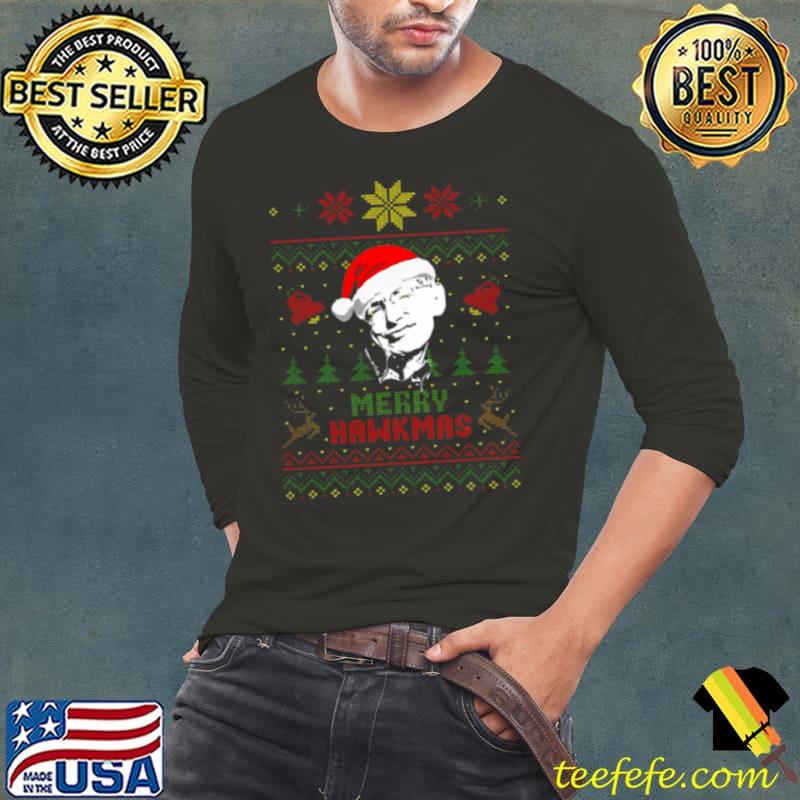 Stephen Hawking Merry Hawkmas s Long Sleeve Tee Stephen Hawking Merry Hawkmas s Long Sleeve Tee