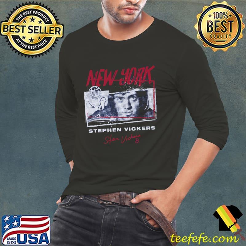 Stephen Vickers New York R Tones National Hockey League Signature T-Shirt Long Sleeve Tee Stephen Vickers New York R Tones National Hockey League Signature T-Shirt Long Sleeve Tee