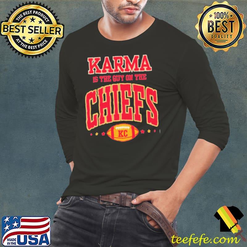 Swiftie Karma Is The Guy On The Chiefs KC Football Shirts Long Sleeve Tee Swiftie Karma Is The Guy On The Chiefs KC Football Shirts Long Sleeve Tee