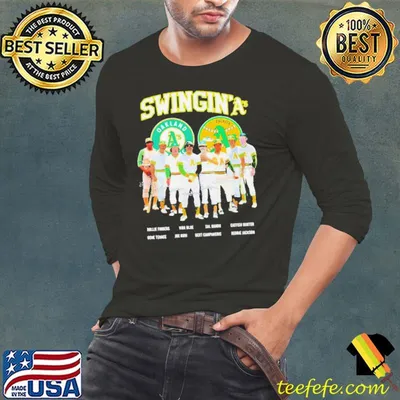 Swingin’ A’s Legends history signatures shirt