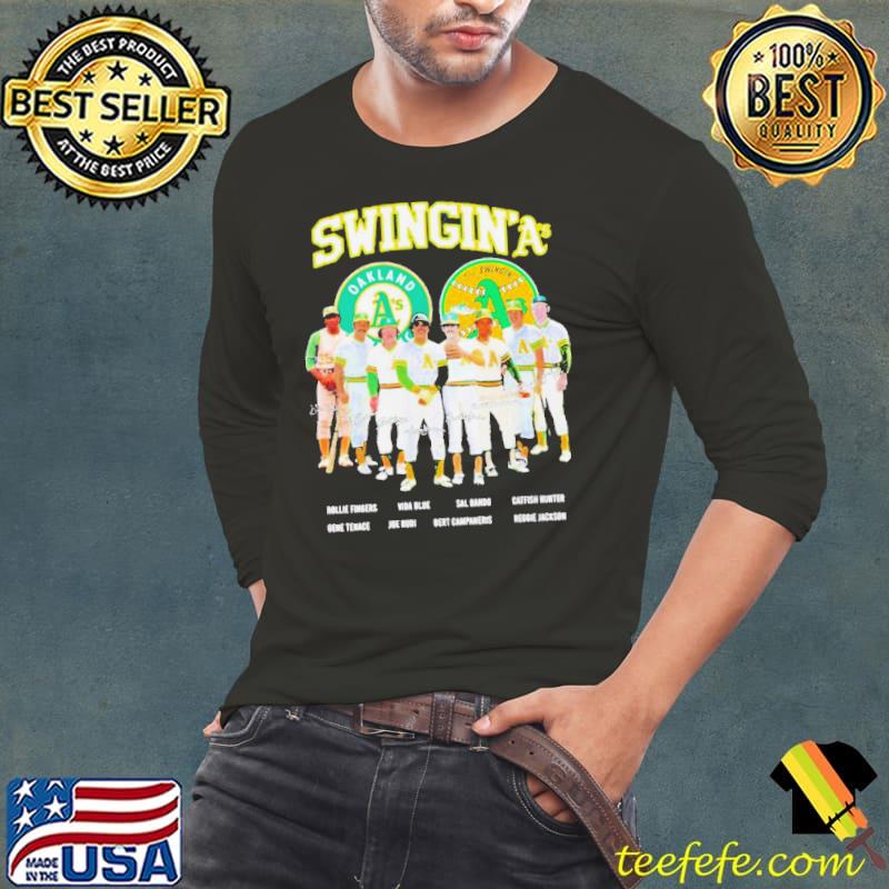 Swingin’ A’s Legends history signatures shirt Swingin’ A’s Legends history signatures shirt