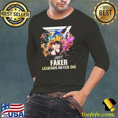 T1 Faker Legends Never Die Signature Shirt