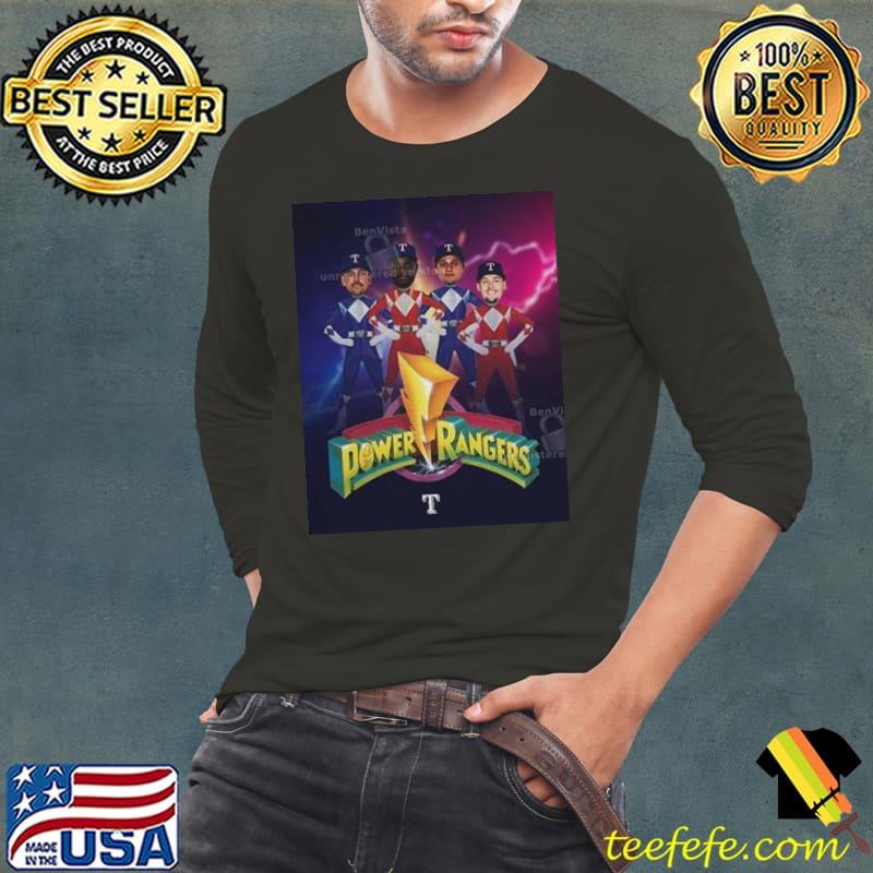 Texas Rangers As Power Rangers Funny MLB Shirt Texas Rangers As Power Rangers Funny MLB Shirt