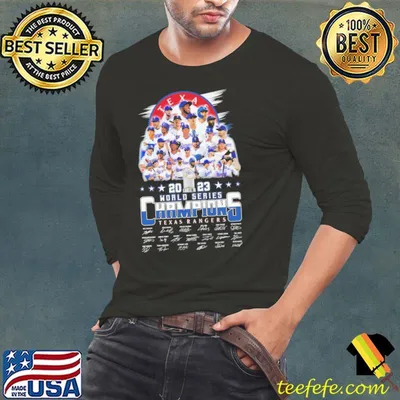 Texas rangers world series champions 2023 signature shirt