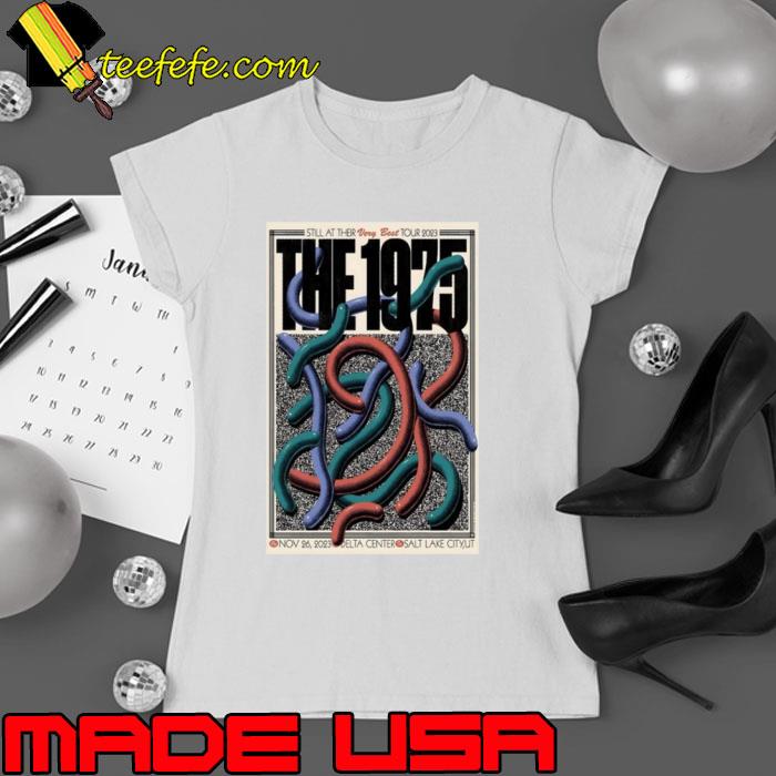The 1975 Event 11 26 2023 Delta Center Salt Lake City UT poster s Ladies tee The 1975 Event 11 26 2023 Delta Center Salt Lake City UT poster s Ladies tee
