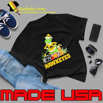 The Grinch And Iowa Hawkeyes Christmas shirt