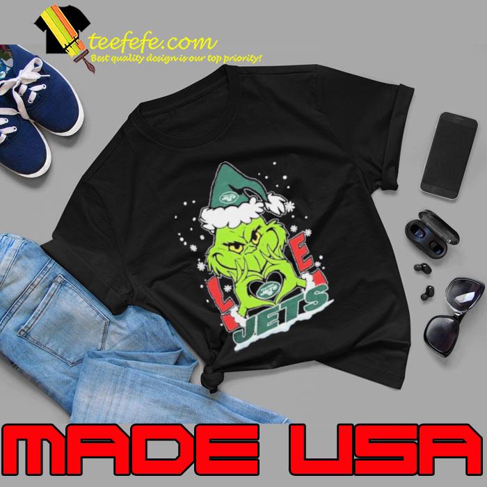 The Grinch Love Heart New York Jets Football Christmas 2023 Shirt Unisex The Grinch Love Heart New York Jets Football Christmas 2023 Shirt Unisex