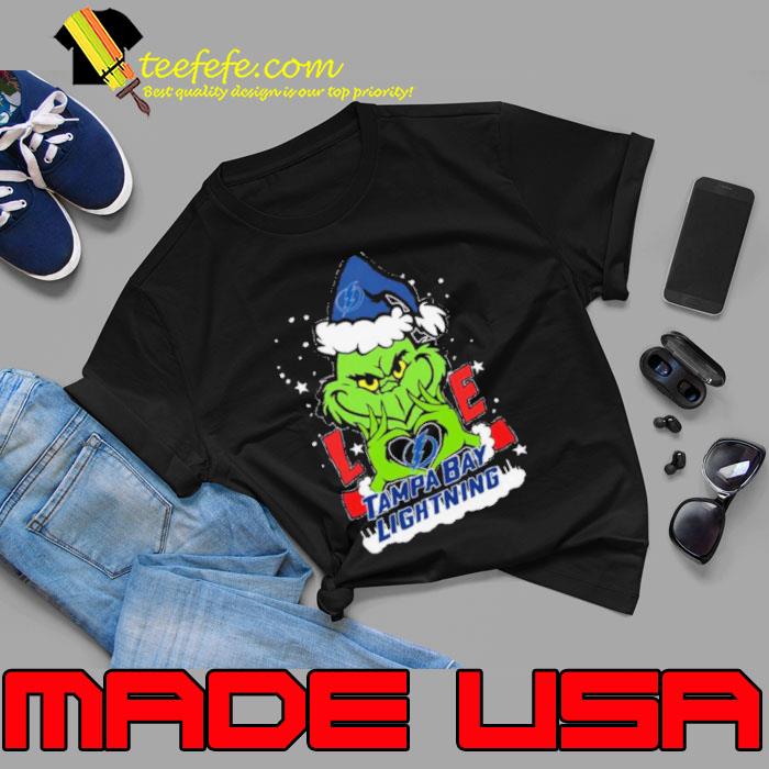 The Grinch Love Heart Tampa Bay Lightning Football Christmas 2023 Shirt Unisex The Grinch Love Heart Tampa Bay Lightning Football Christmas 2023 Shirt Unisex