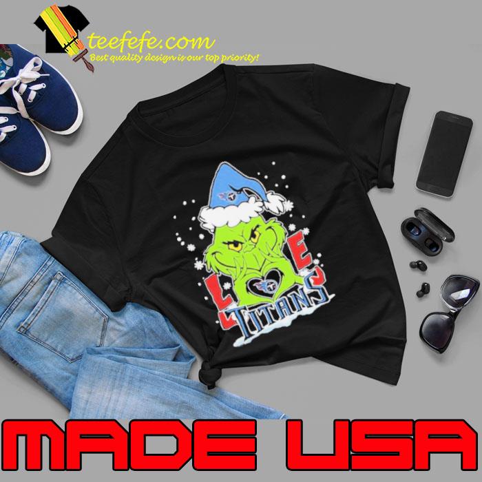 The Grinch Love Heart Tennessee Titans Football Christmas 2023 Shirt Unisex The Grinch Love Heart Tennessee Titans Football Christmas 2023 Shirt Unisex