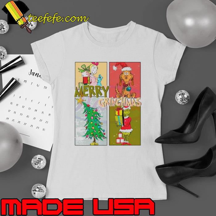 The Grinch merry grinchmas characters vintage s Ladies tee The Grinch merry grinchmas characters vintage s Ladies tee