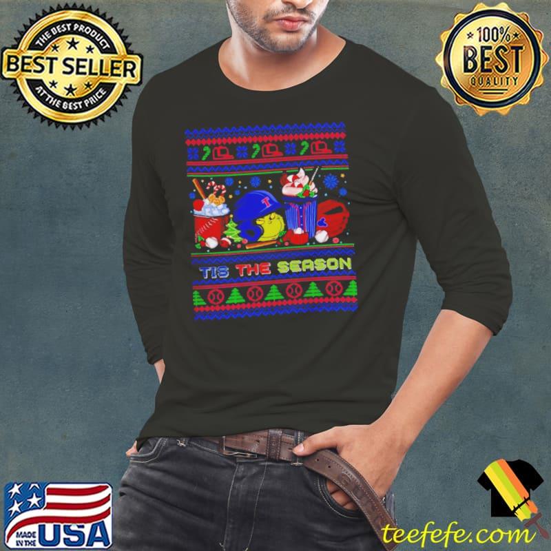 The Grinch Texas Rangers Tis The Damn Season Ugly Christmas Shirt Long Sleeve Tee The Grinch Texas Rangers Tis The Damn Season Ugly Christmas Shirt Long Sleeve Tee