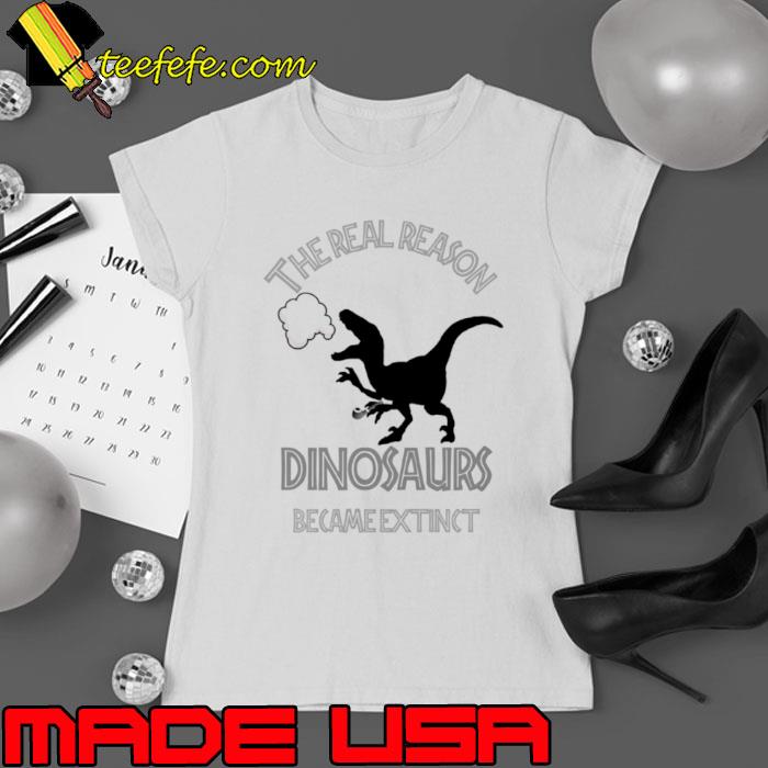 The Real Reason Dinosaurs Became Extinct s Ladies tee The Real Reason Dinosaurs Became Extinct s Ladies tee