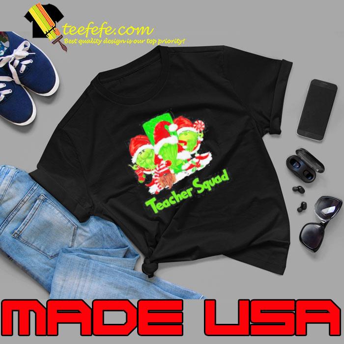 Three the Santa Grinch Gnomes Teacher Squad Merry Christmas s Unisex Three the Santa Grinch Gnomes Teacher Squad Merry Christmas s Unisex