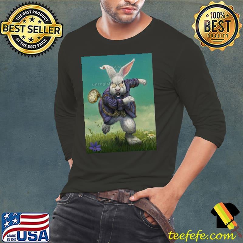 Timepiece White Rabbit Poster Shirt Timepiece White Rabbit Poster Shirt