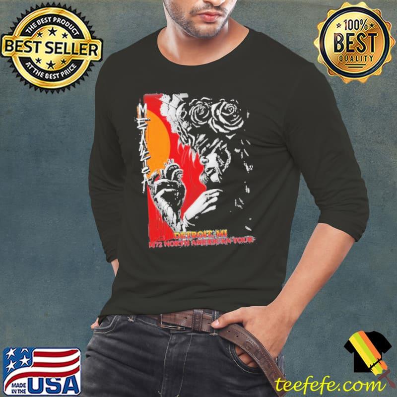 Tour Metallica M72 Detroit 2023 Shirt Long Sleeve Tee Tour Metallica M72 Detroit 2023 Shirt Long Sleeve Tee