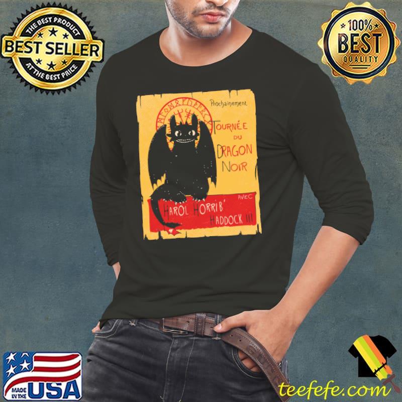 Tournée du dragon noir Shirt Long Sleeve Tee Tournée du dragon noir Shirt Long Sleeve Tee