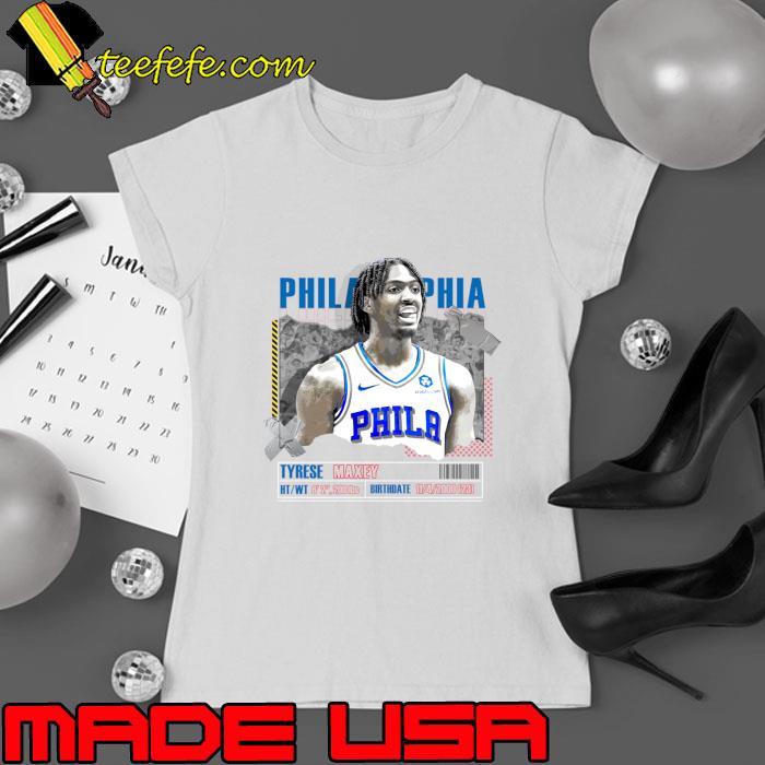 Tyrese Maxey American professional basketball player for the Philadelphia 76ers T-Shirt Tyrese Maxey American professional basketball player for the Philadelphia 76ers T-Shirt