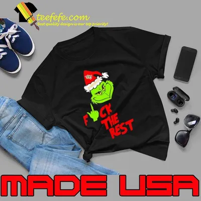 UCF Knights Santa Grinch Hat Fuck The Rest Christmas shirt