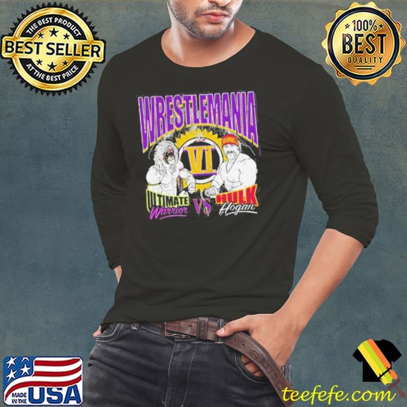 Ultimate Warrior vs Hulk Hogan Shirt Long Sleeve Tee Ultimate Warrior vs Hulk Hogan Shirt Long Sleeve Tee
