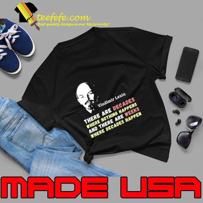 Vladimir Lenin On Socioeconomic and Political Cycles T-Shirt Unisex Vladimir Lenin On Socioeconomic and Political Cycles T-Shirt Unisex