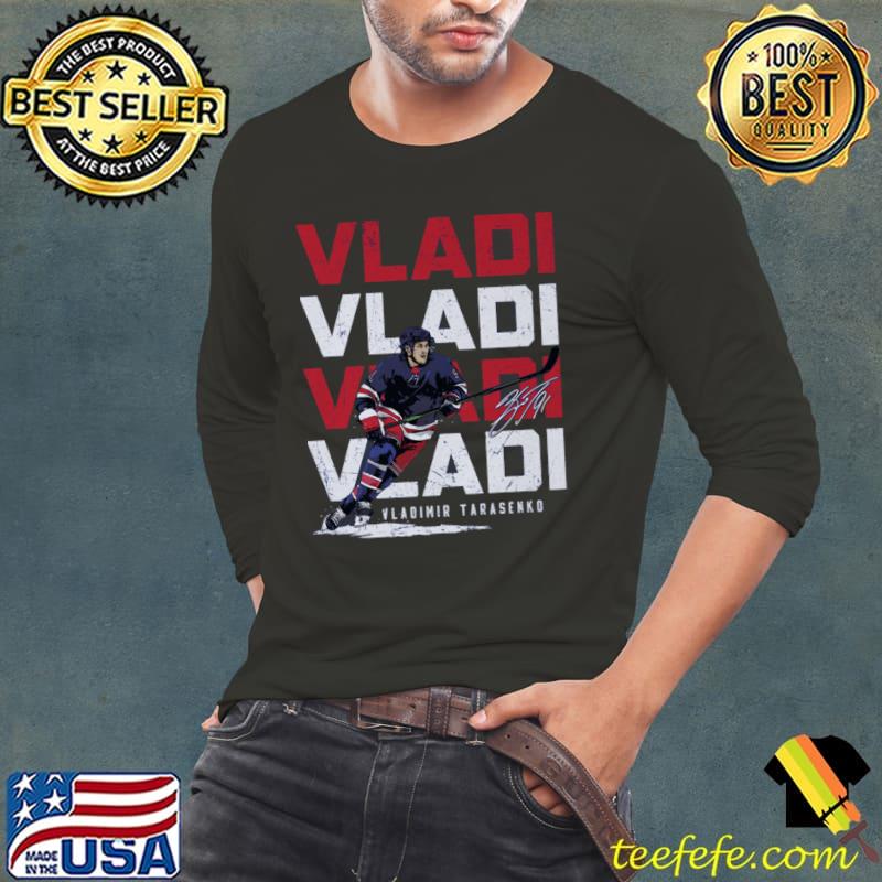 Vladimir Tarasenko New York R VLADI Signature Russian professional ice hockey right winger T-Shirt Long Sleeve Tee Vladimir Tarasenko New York R VLADI Signature Russian professional ice hockey right winger T-Shirt Long Sleeve Tee