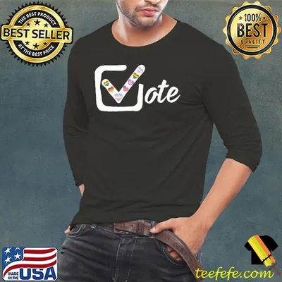 Vote hearts lgbt shirt
