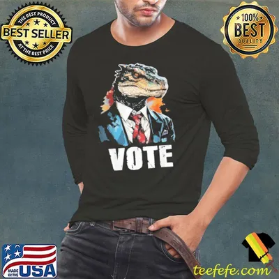 Vote Reptilian For President Election Voting Lizard Shirt