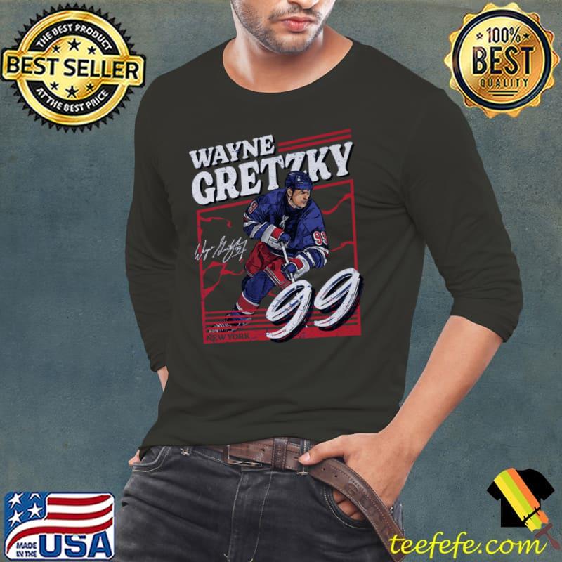 Wayne Gretzky Signature Canadian former professional ice hockey player New York R Power T-Shirt Long Sleeve Tee Wayne Gretzky Signature Canadian former professional ice hockey player New York R Power T-Shirt Long Sleeve Tee