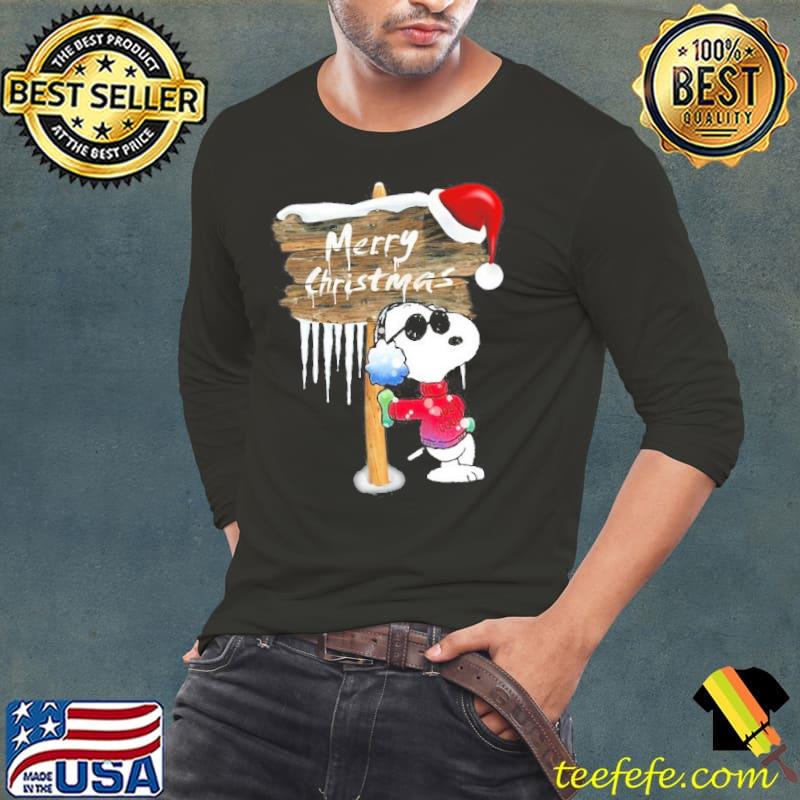 We Wish You a Merry Christmas Snoopy s Long Sleeve Tee We Wish You a Merry Christmas Snoopy s Long Sleeve Tee