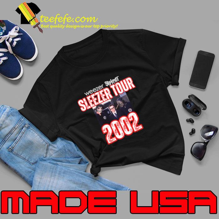 Weezer Slipknot Sleezer Tour 2002 American heavy metal band T-Shirt Unisex Weezer Slipknot Sleezer Tour 2002 American heavy metal band T-Shirt Unisex