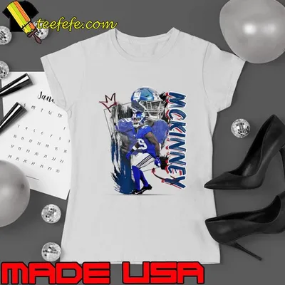 Xavier McKinney American football safety for the New York Giants NFL T-Shirt